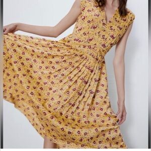 Zara pleated dress